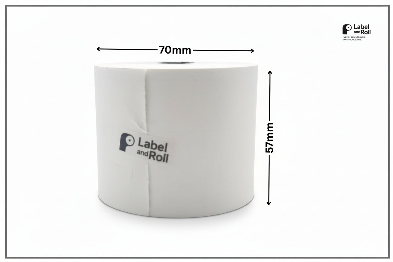 57mm x 70mm Thermal Paper Rolls – 20 Pack | BPA Free | EPOS & PayPoint Receipt Printer Compatible