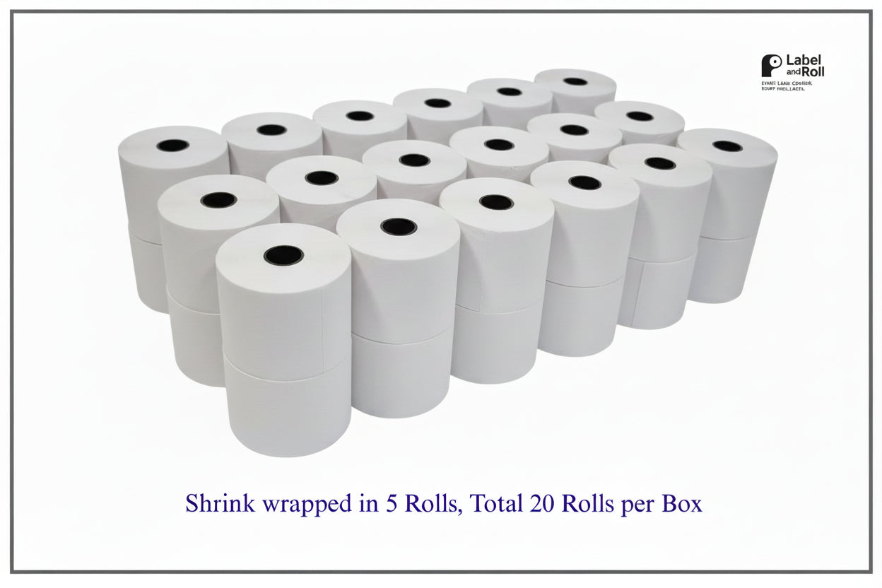 57mm x 70mm Thermal Paper Rolls – 20 Pack | BPA Free | EPOS & PayPoint Receipt Printer Compatible