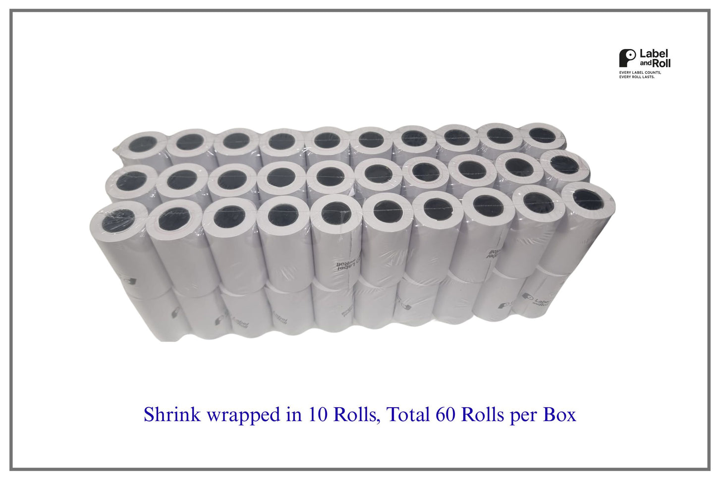 57mm x 30mm Card Machine Rolls – 60 Pack | BPA Free | Payzone/Card Machine Compatible