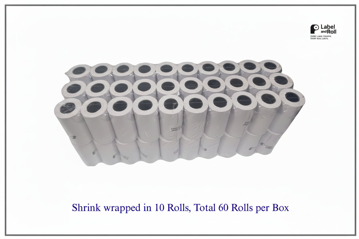57mm x 30mm Card Machine Rolls – 60 Pack | BPA Free | Payzone/Card Machine Compatible