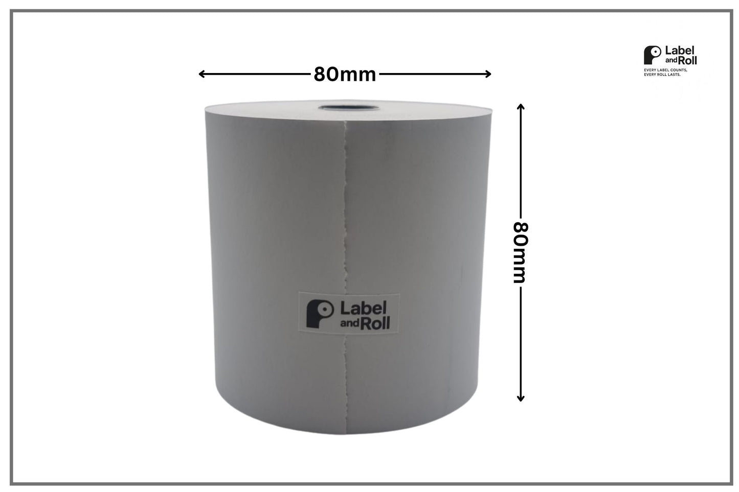 80mm x 80mm Thermal Till Rolls – 20 Pack | BPA Free | EPOS Receipt Paper