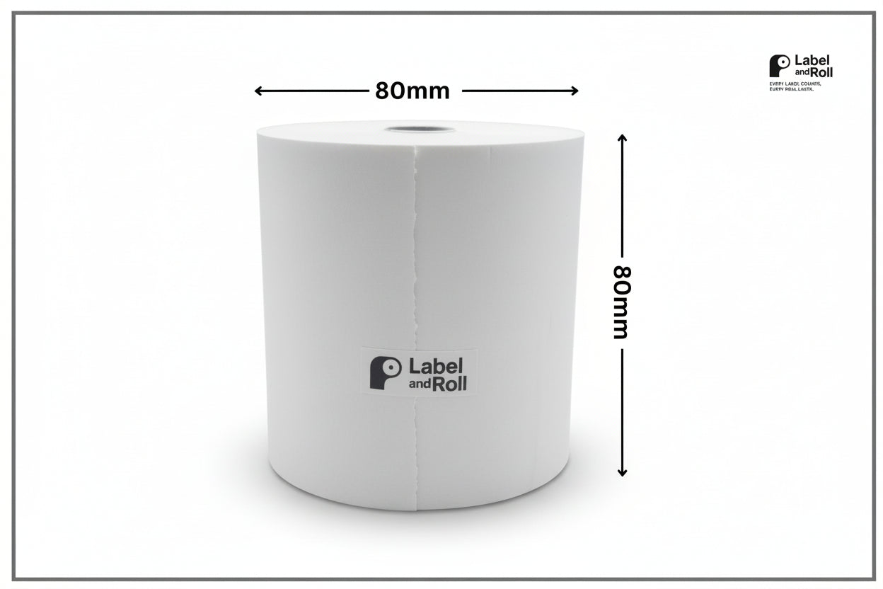 80mm x 80mm Thermal Till Rolls – 20 Pack | BPA Free | EPOS Receipt Paper