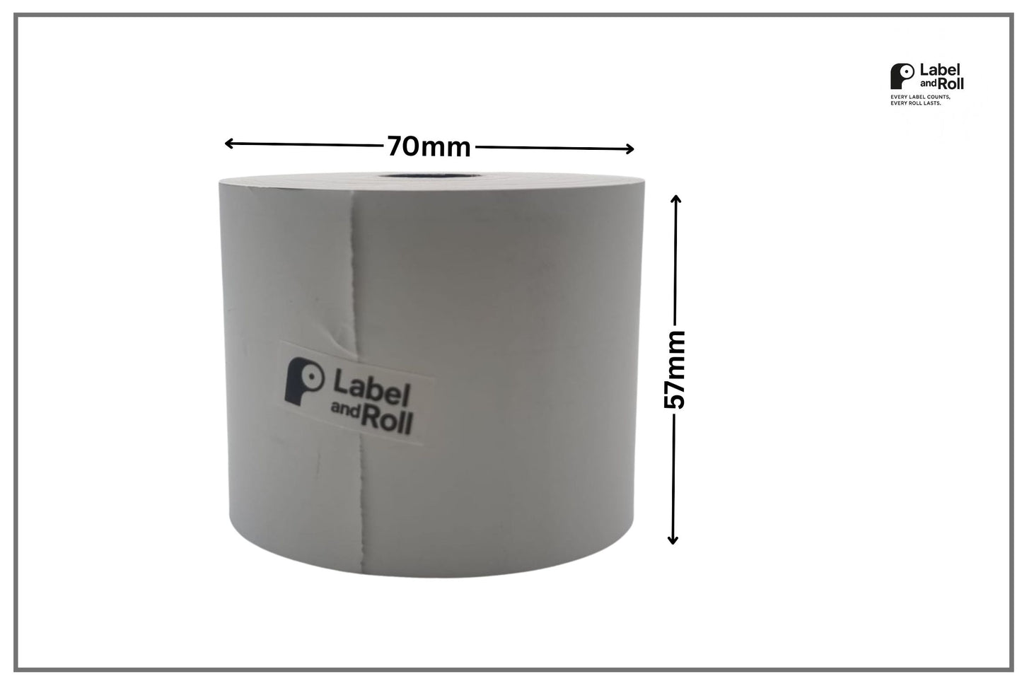 Thermal Rolls 57mm/70mm, 20 Rolls in a Box, SKU: FR70