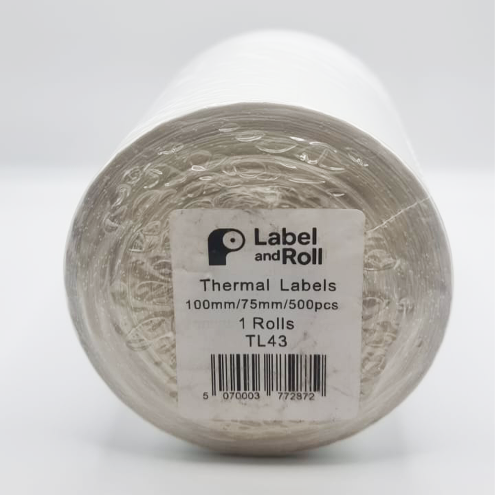 Thermal Label Roll 100mm/75mm, 1 Roll